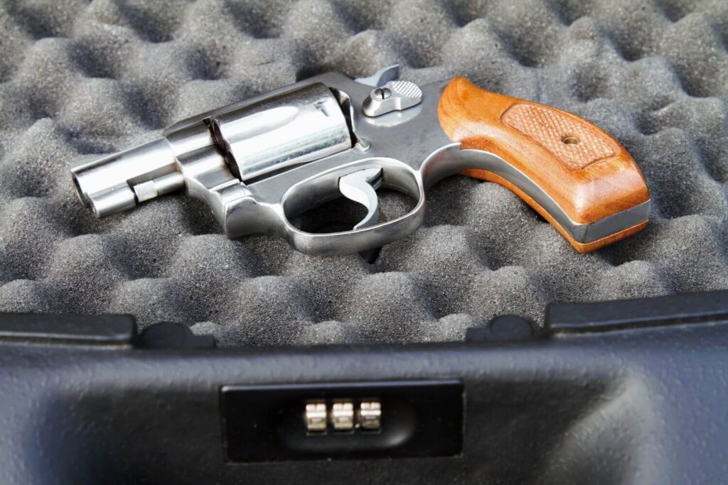 gun safe for secure gun storage
