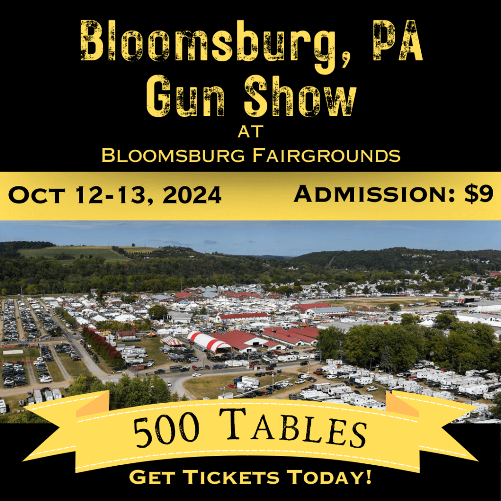 Bloomsburg PA gun show banner